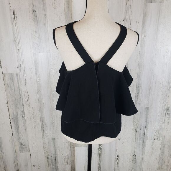 Rachel Zoe Strappy Cold Shoulder Top Sz 6 - Picture 4 of 7